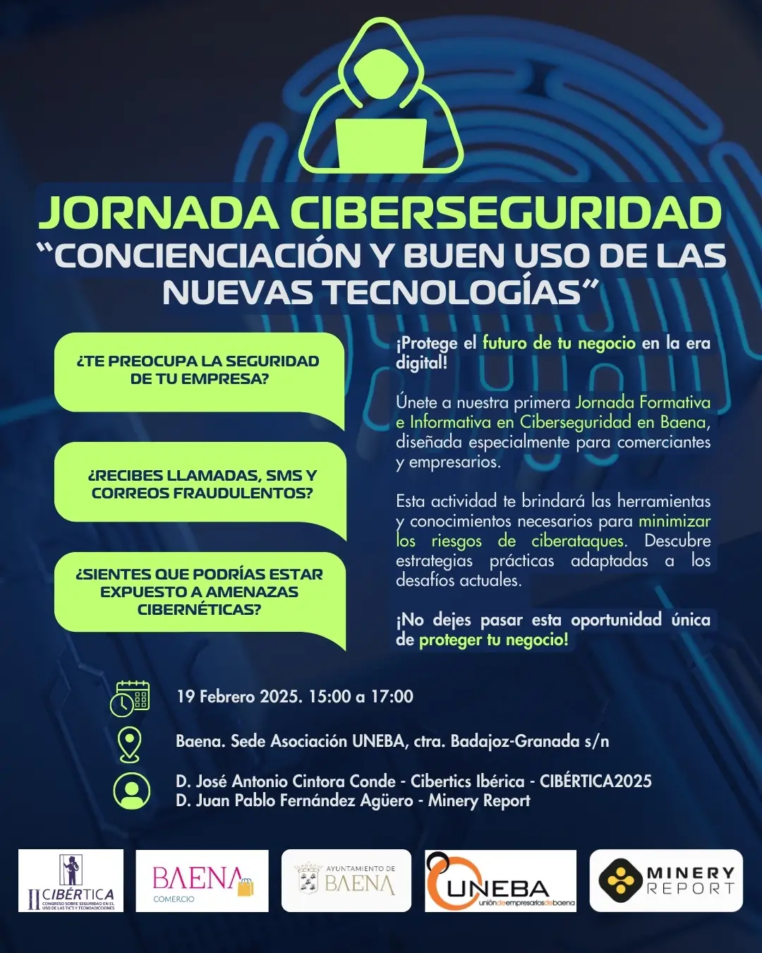 Cartel Jornada Ciberseguridad Baena Febrero 2025